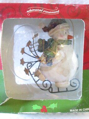 Costco Wholesale Corp. Whimsical Skating Snowman Christmas Ornament